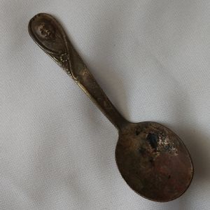 Vintage Gerber Silver Plated Baby Spoon, Cool Piece, Unique